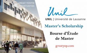 University of Lausanne Master's Scholarship programme