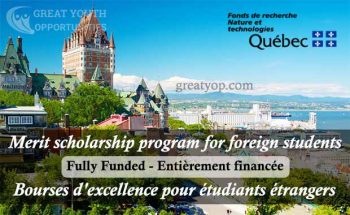 Merit scholarship program for foreign students