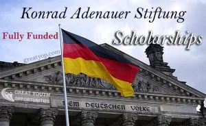Konrad Adenauer Stiftung scholarship for Master and PHD