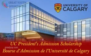 University of Calgary President's Admission Scholarship