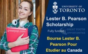 Lester B. Pearson scholarship for international students to study in Canada
