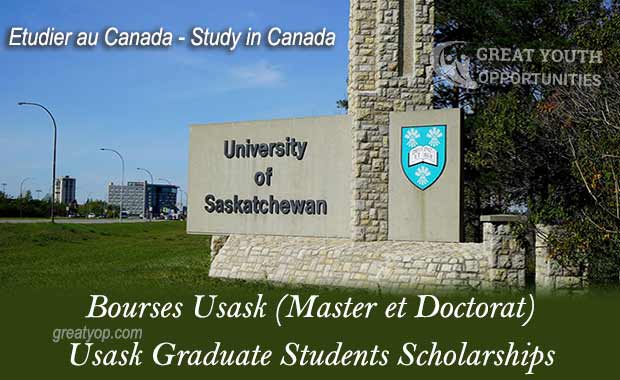 Usask Graduate Students Scholarships to Study in Canada, 2022-2023