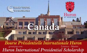 Huron Canada International Presidential Scholarship