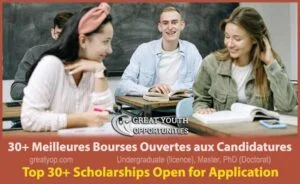 top 30+ scholarships open for application