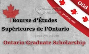 Ontario Graduate Scholarship
