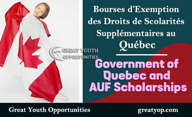 Government of Quebec and AUF Scholarships